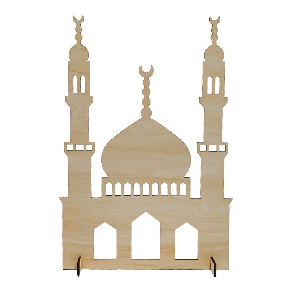 HilalFul Wooden Mosque Standing Display (S)