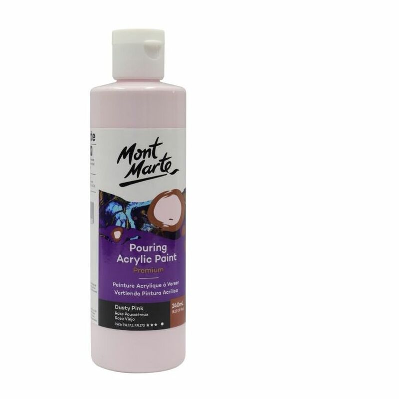 Mont Marte Pouring Acrylic 240Ml Dusty Pink Mont Marte Pouring Acrylic 240Ml Dusty Pink
