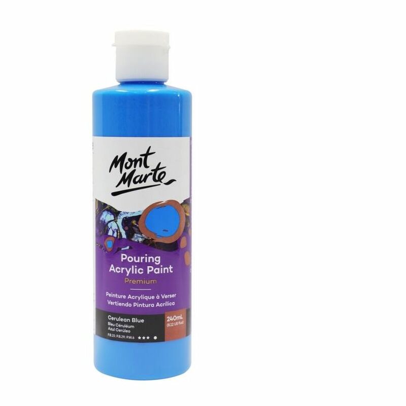 Mont Marte Pouring Acrylic 240Ml Cerulean Blue