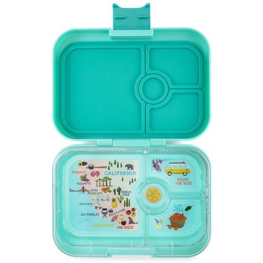 Yumbox Panino 4-Compartment Bento Box - Surf Green 4