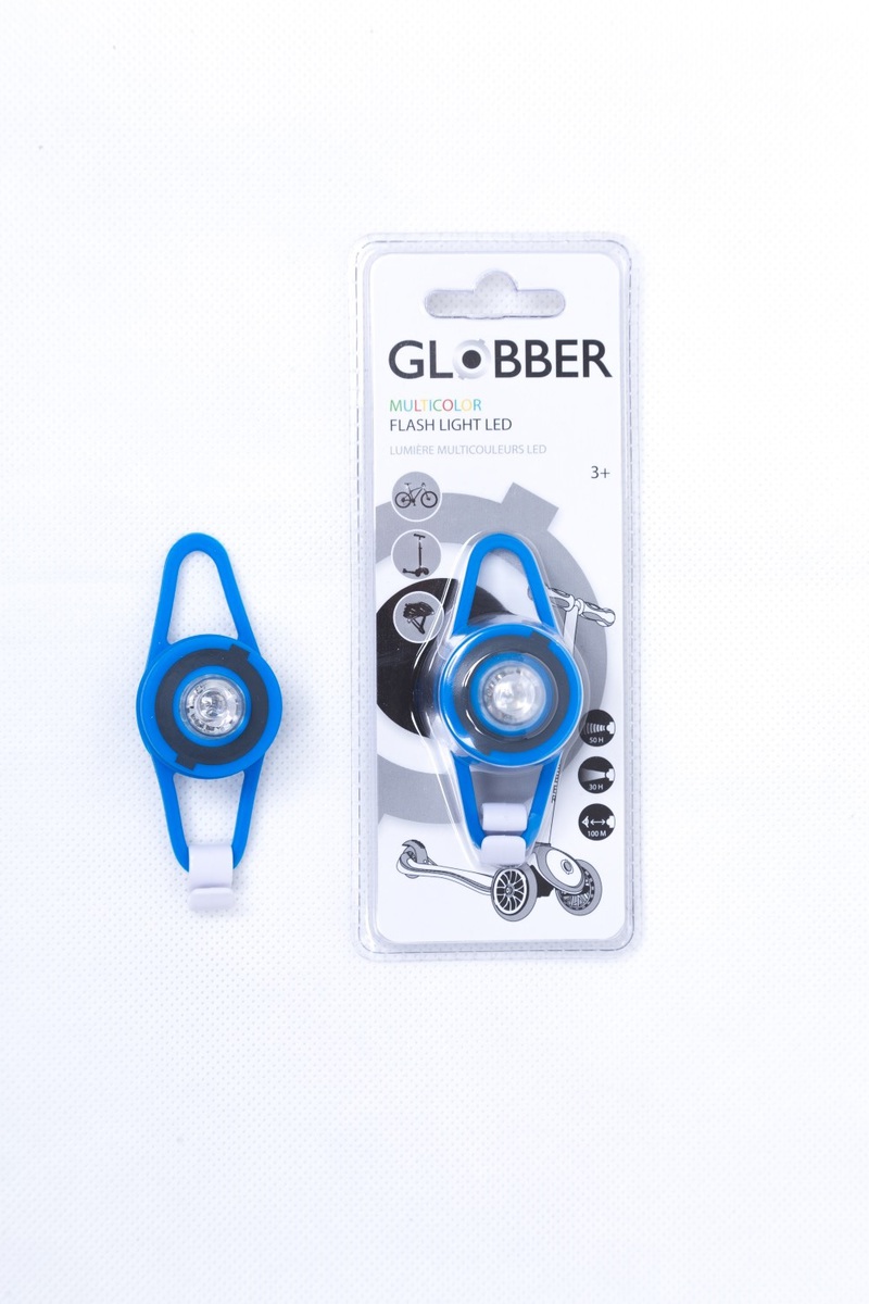 Globber Safety Flash Light Navy Blue for Scooter