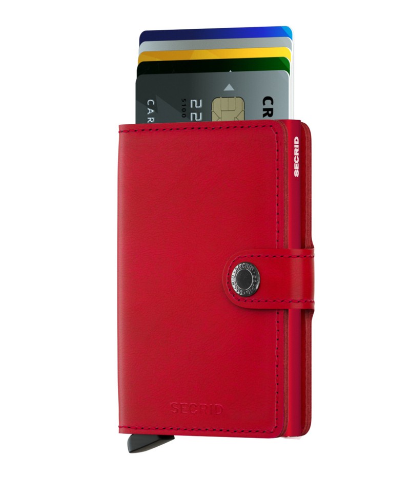 Secrid Miniwallet - Original Leather - Red
