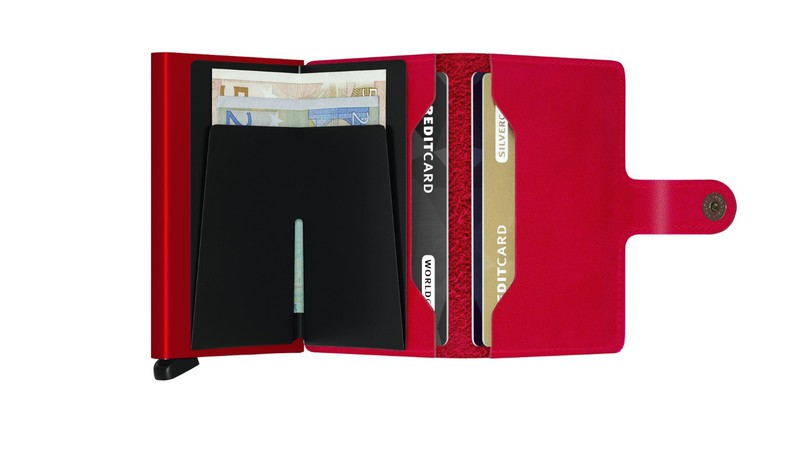 Secrid Miniwallet - Original Leather - Red