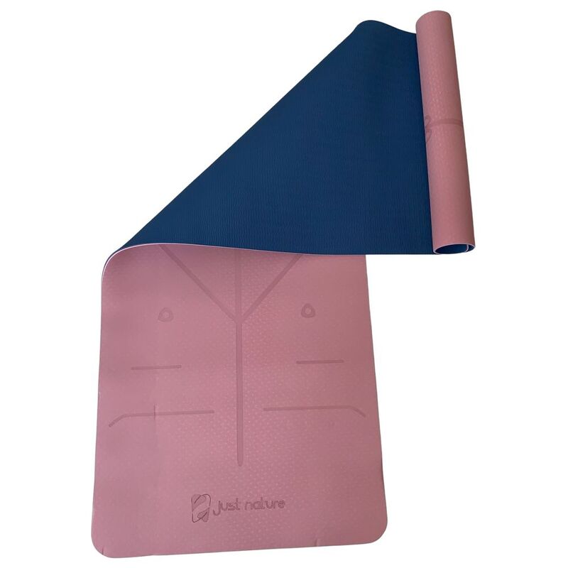 Just Nature Double Layer Yoga Mat - Pink/Blue Just Nature Double Layer Yoga Mat - Pink/Blue