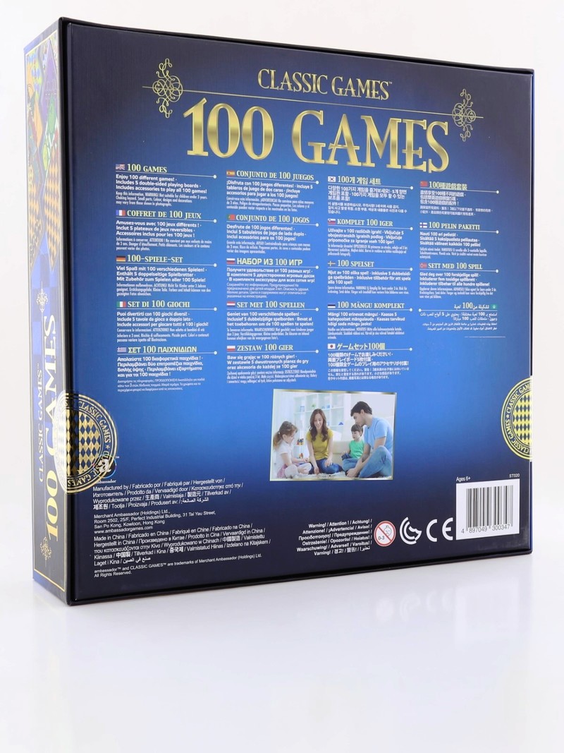 Merchant Ambassador Classic 100 Board Games Set