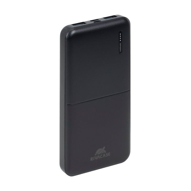 RIVACASE VA2532 10000mAh QC/PD Power Bank - Black