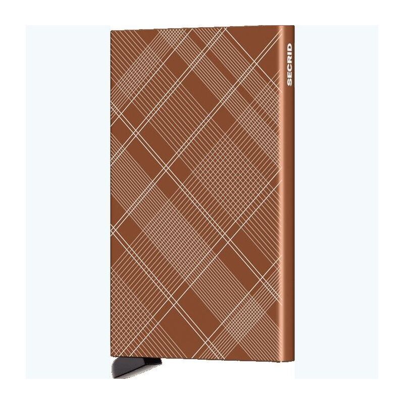 Secrid Cardprotector Aluminium Laser Tartan Rust