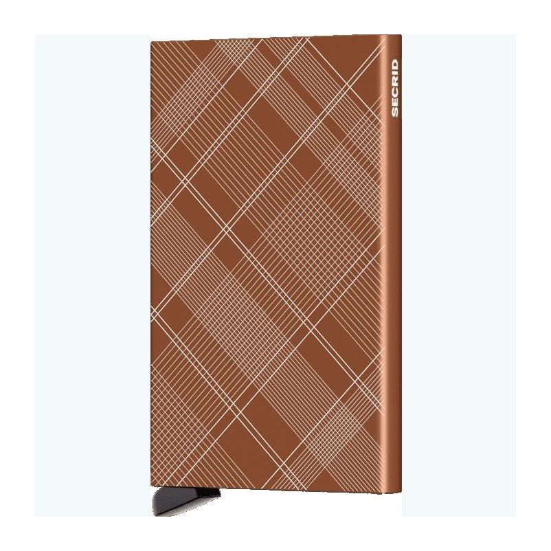 Secrid Cardprotector - Aluminum - Laser Tartan Rust