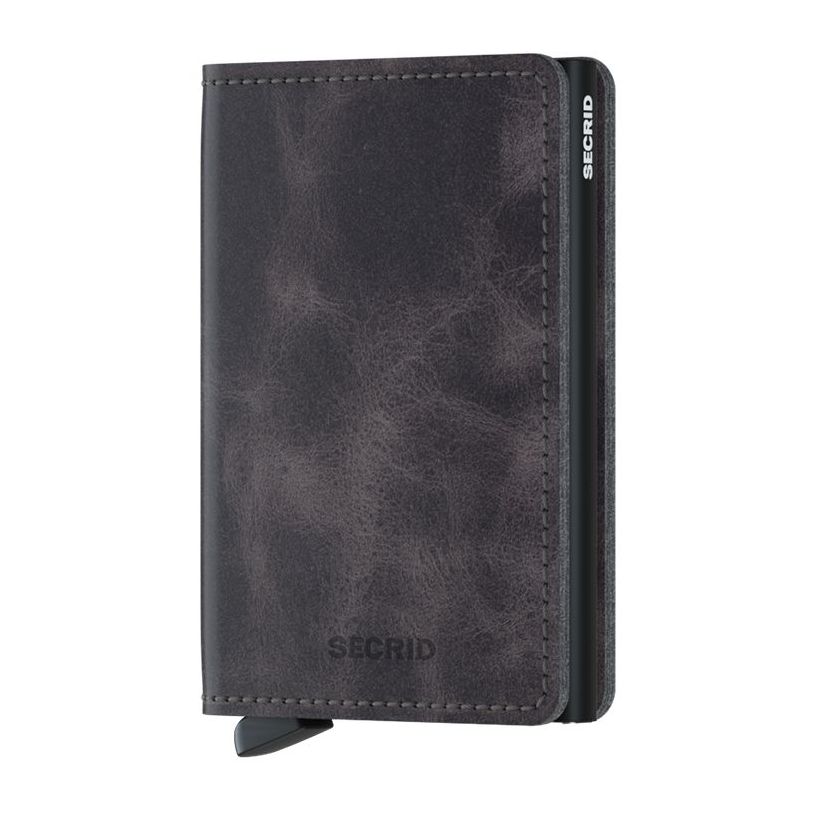 Secrid Slimwallet - Vintage Leather - Grey/Black