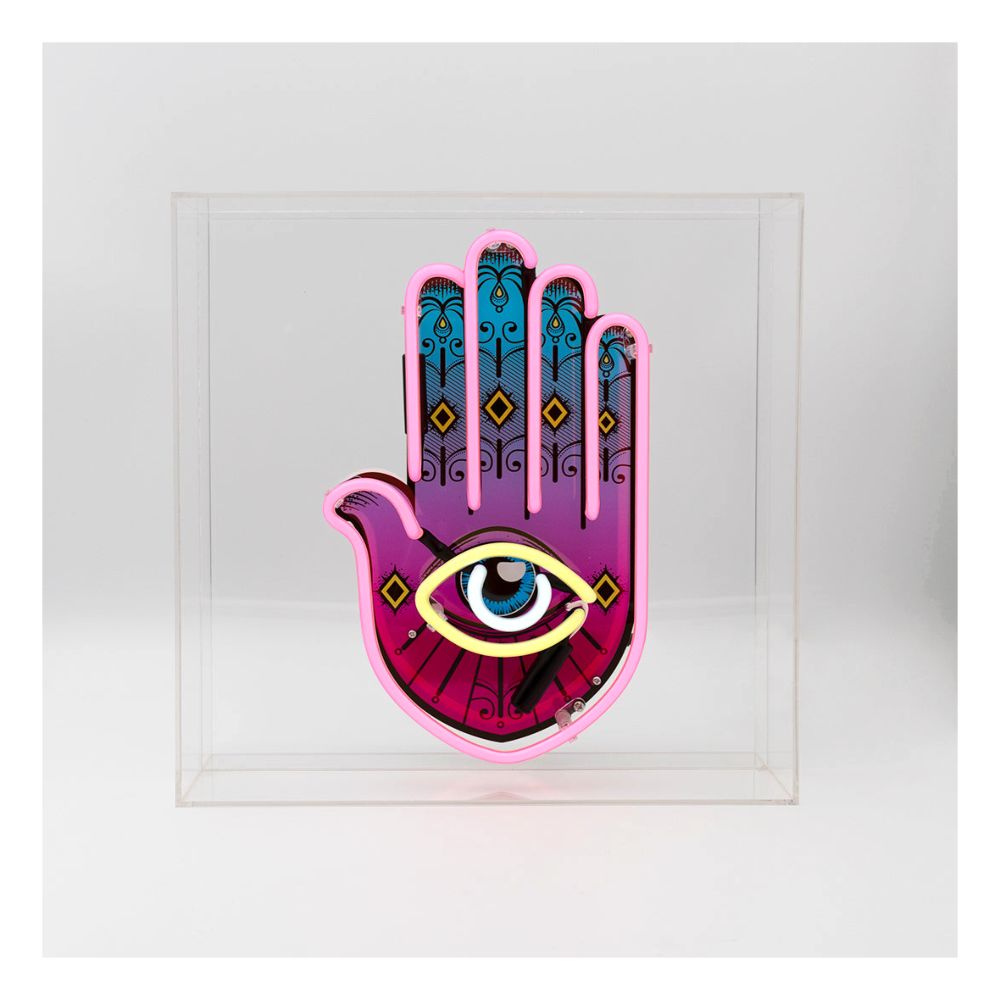 Locomocean Large Acrylic Box Neon - All Seeing Eye Lighting Piece