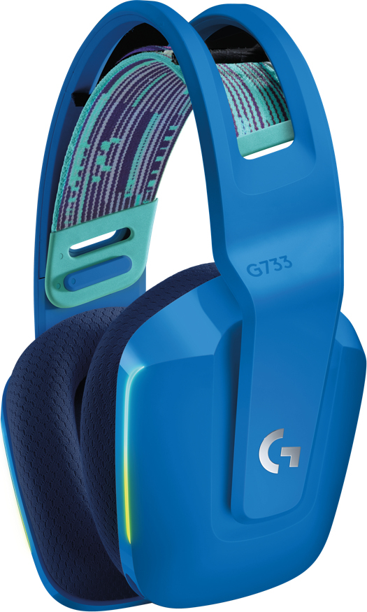 Logitech G 981-000943 G733 Lightspeed Wireless Gaming Headset Blue