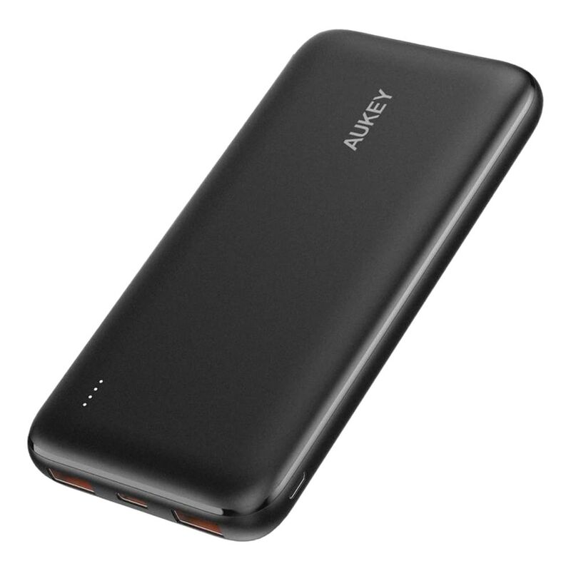 Aukey Pb-N73S Black Slim 10000mAh 18W Power Bank