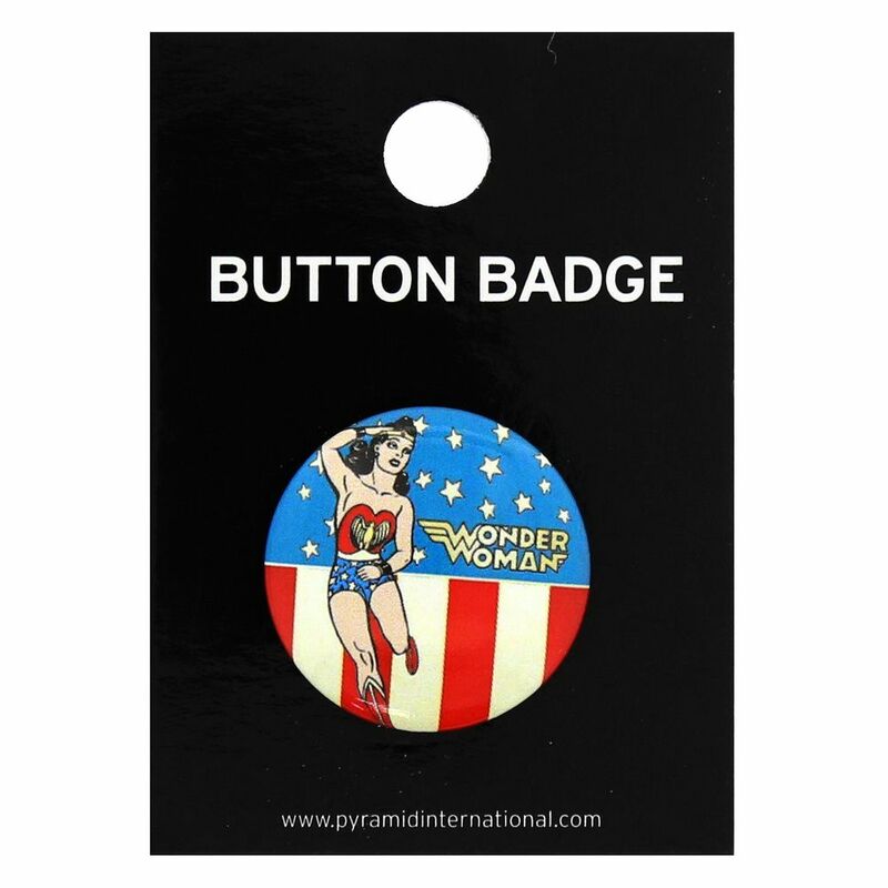 Pyramid International DC Comics Wonder Woman Stars And Stripes Badge 25mm