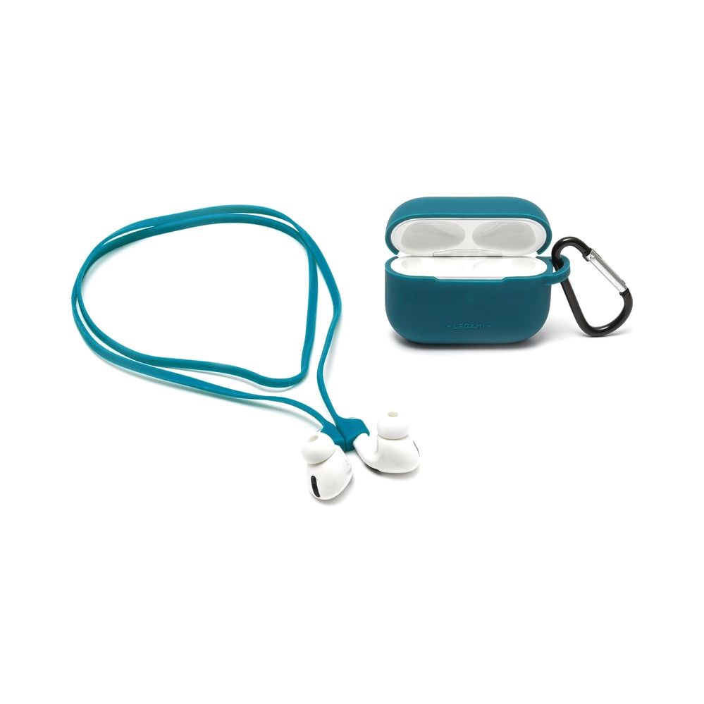 Legami Air 'N Go - Case And Cord Set for Apple AirPods Pro - Petrol Blue