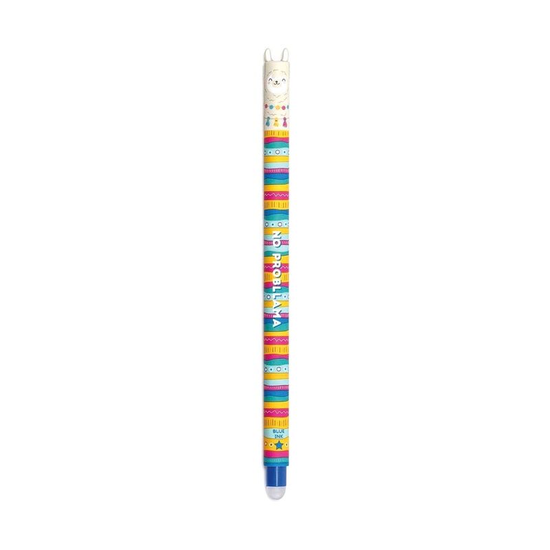 Legami Erasable Pen - Llama - Blue Legami Erasable Pen - Llama - Blue