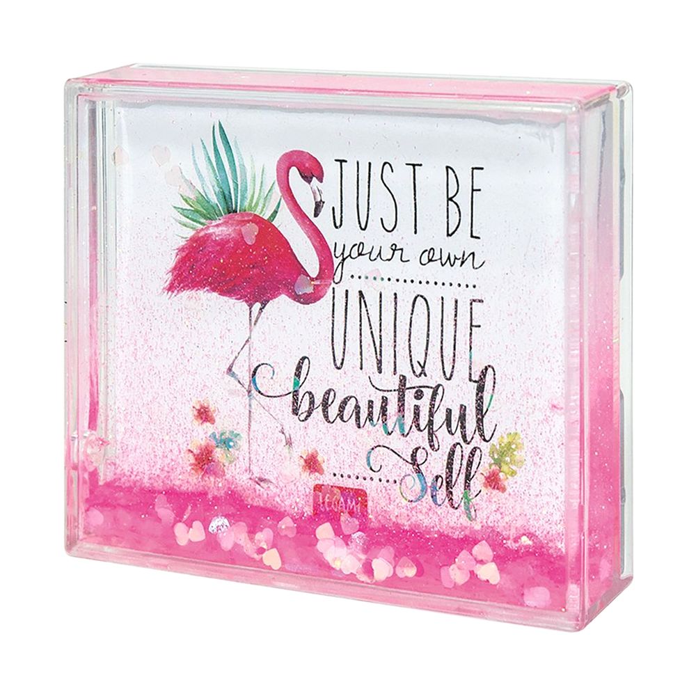 Legami Glitter Photo Frame - Flamingo