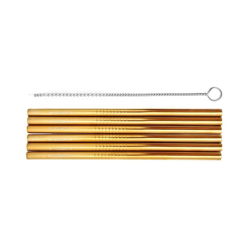 Legami Stainless Steel Straws - Cocktail Size Legami Stainless Steel Straws - Cocktail Size