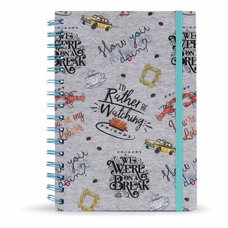 Pyramid International Warner Bros Friends Marl Wiro Notebook A5 Gray/Black