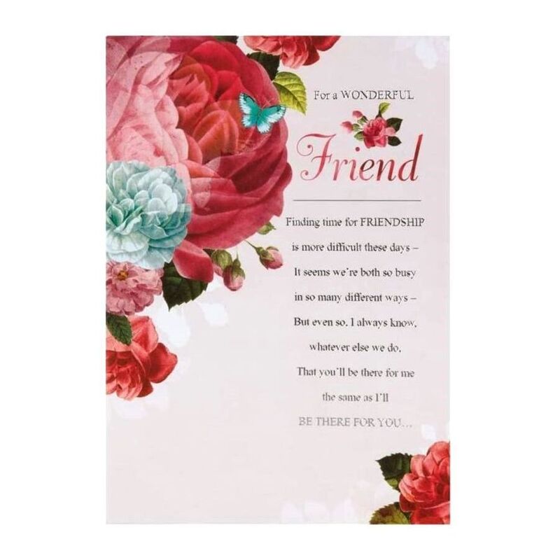 Hallmark for A Wonderful Friend Birthday Greeting Card (138 x 202mm) Hallmark for A Wonderful Friend Birthday Greeting Card (138 x 202mm)