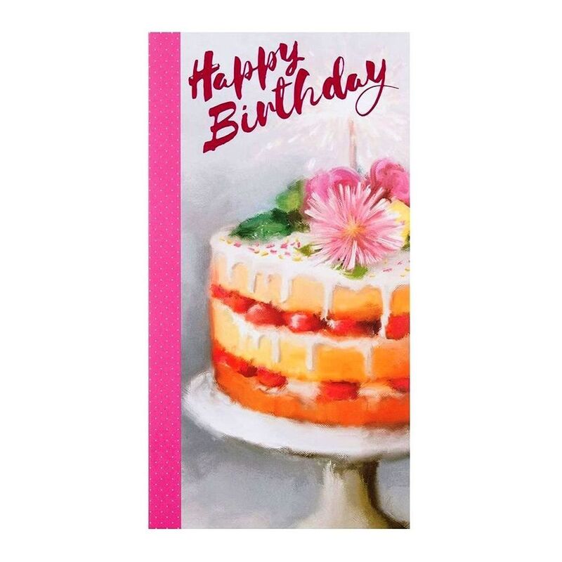 Hallmark Happy Birthday Cake Greeting Card (121 x 228mm) Hallmark Happy Birthday Cake Greeting Card (121 x 228mm)