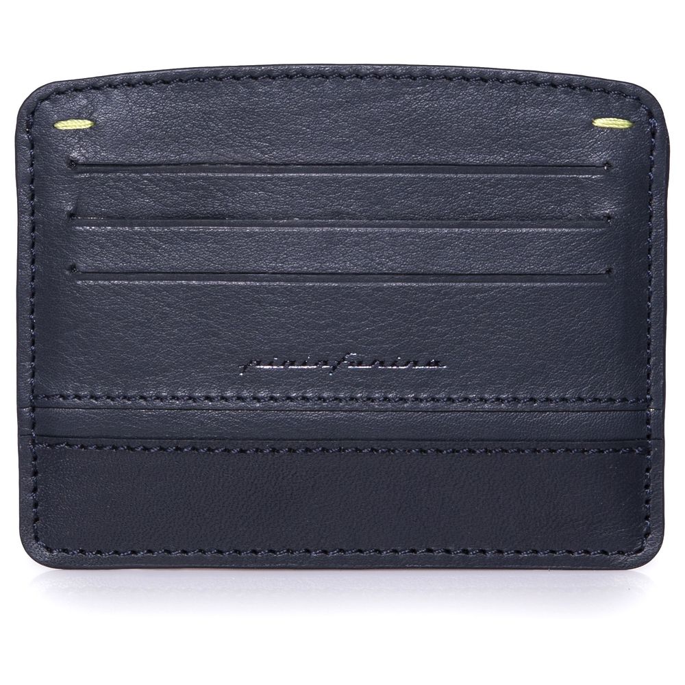 Pininfarina Segno Folio Credit Cards Holder Blue Credit Card Holder