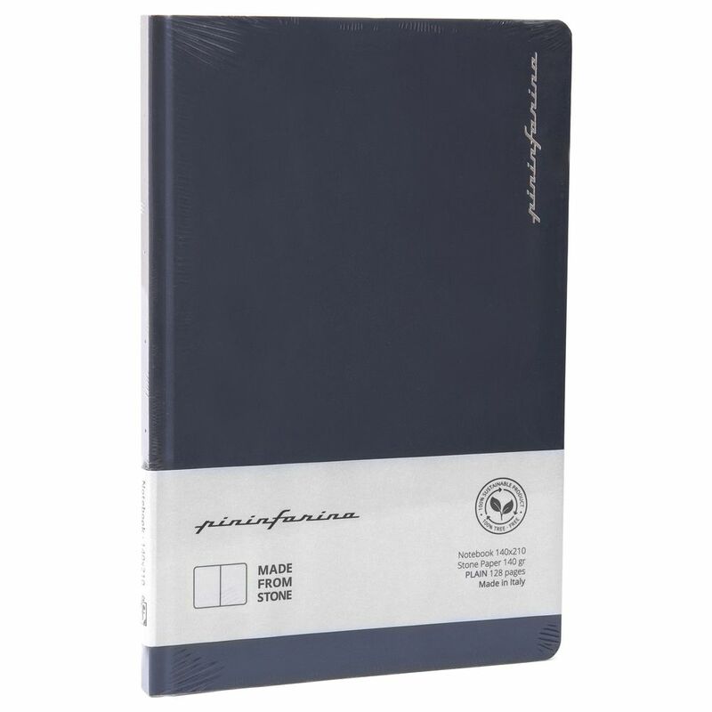 Pininfarina Segno Notebook Stone Paper Blue/Plain Stone Paper Notebook Pininfarina Segno Notebook Stone Paper Blue/Plain Stone Paper Notebook