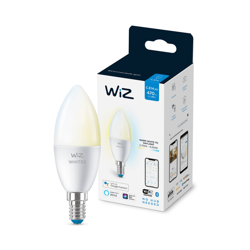 Wiz Candle C37 E14 Wi-Fi Ble 40W 927-65 TW 1PF/6