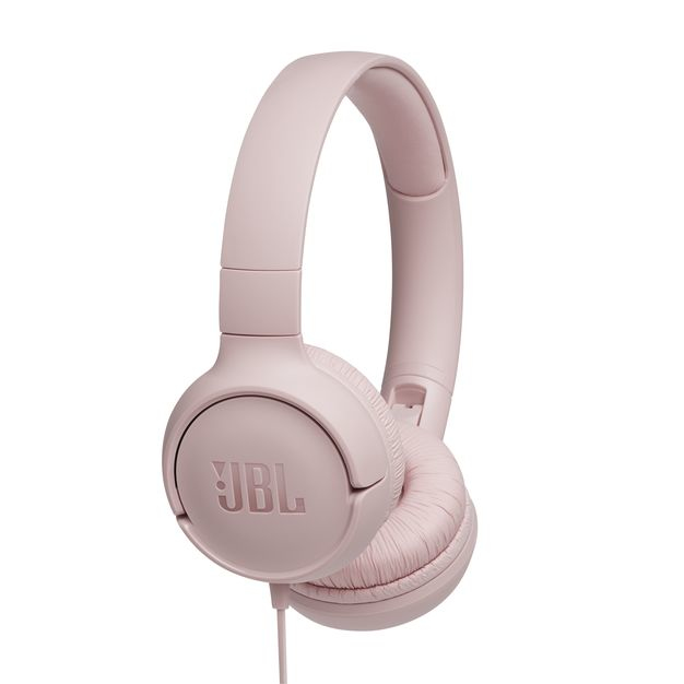 JBL Tune 500 Pink Wired On-Ear Headphones