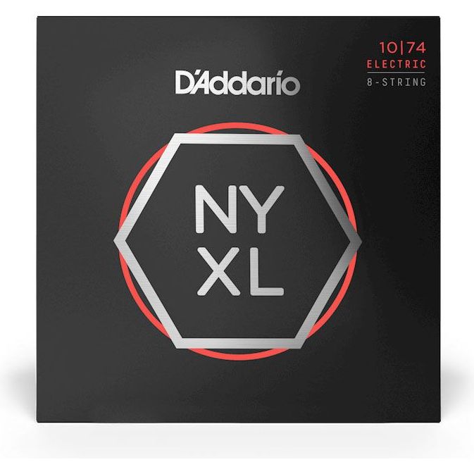 D'Addario NYXL1074 Nickel Wound Electric 8-String Regular Light - 10-74