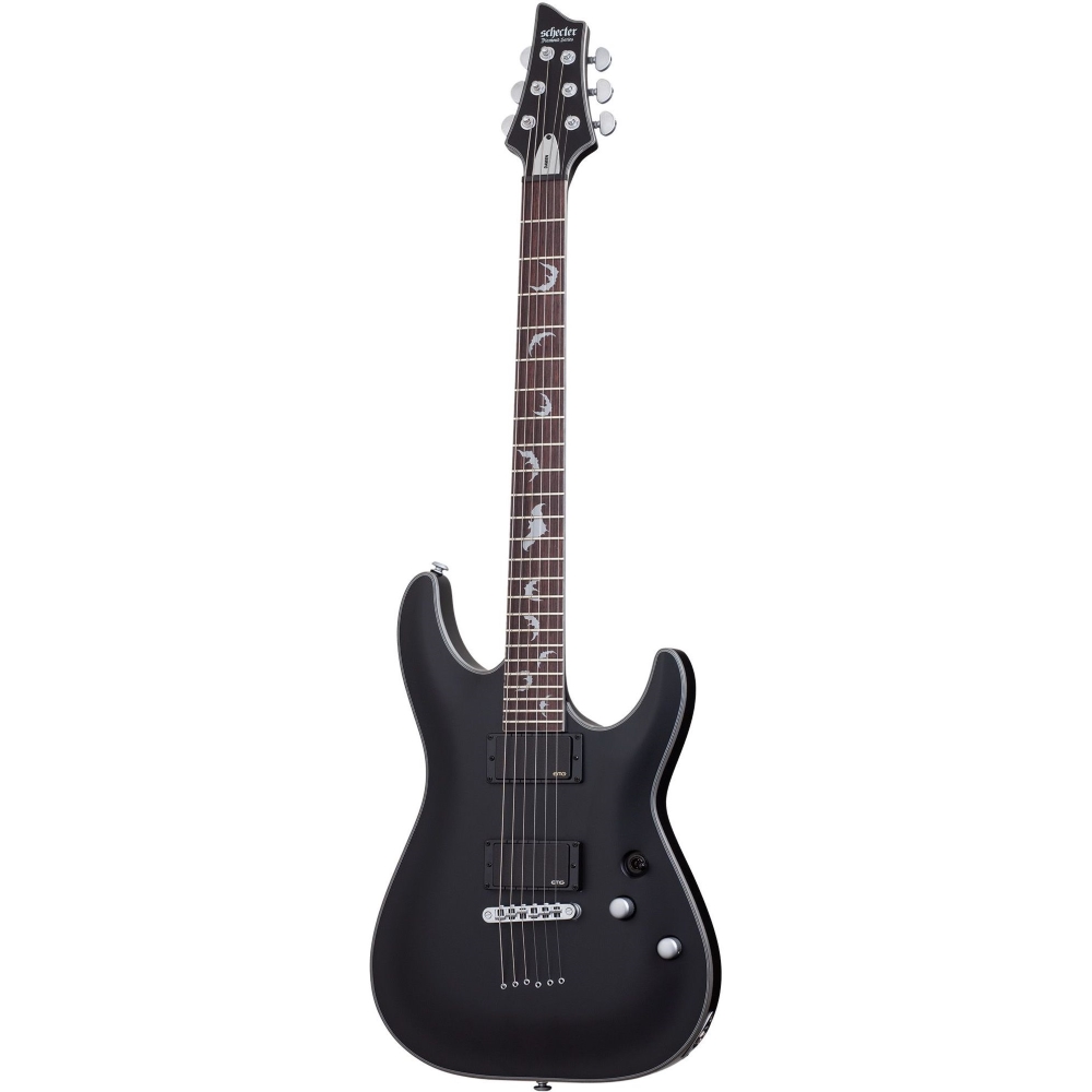 Schecter 1181 Electric Guitar Damien Platinum-6 - Satin Black (SBK)