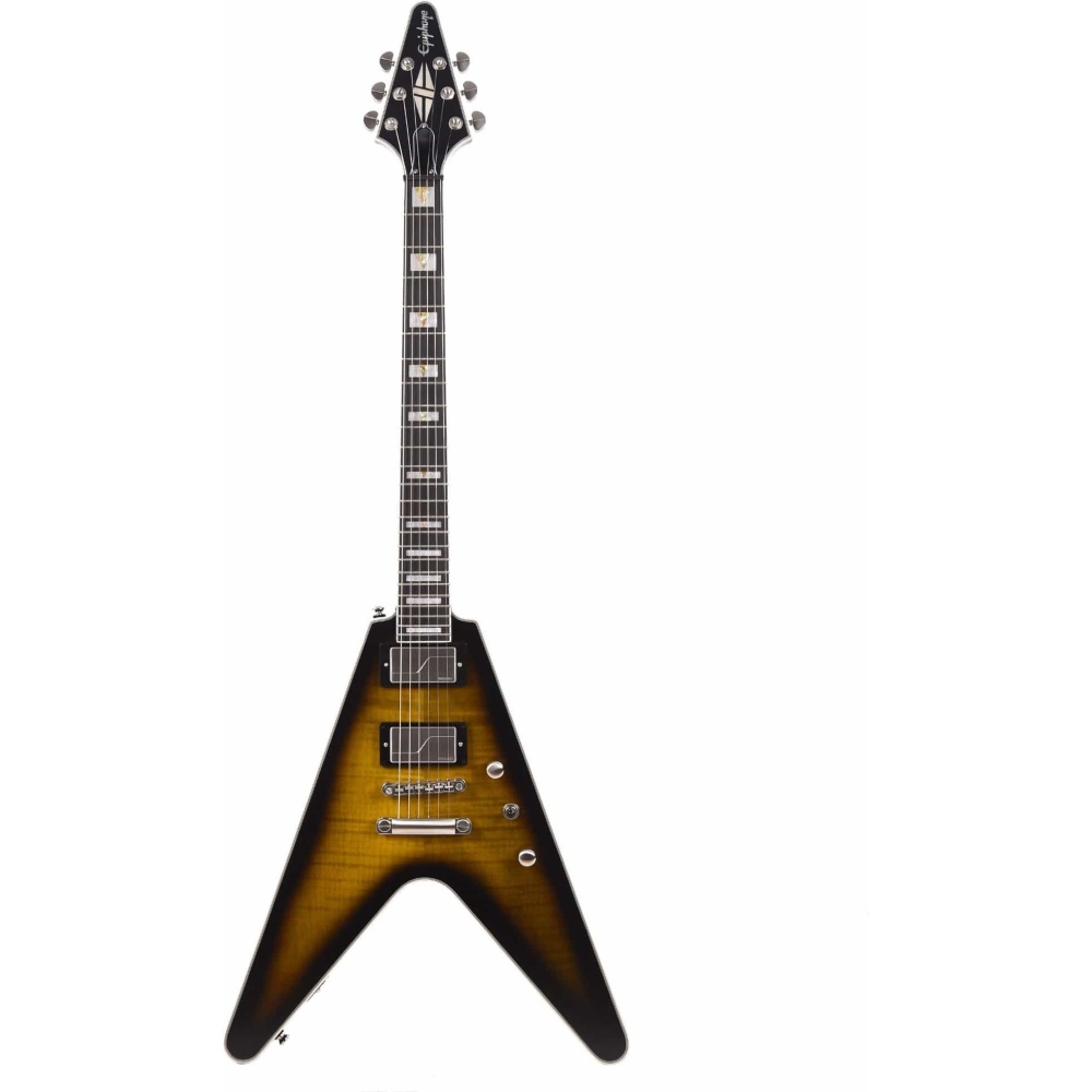 Epiphone EIVYYTABNH1 Flying V Prophecy Electric Guitar - Yellow Tiger Aged Gloss