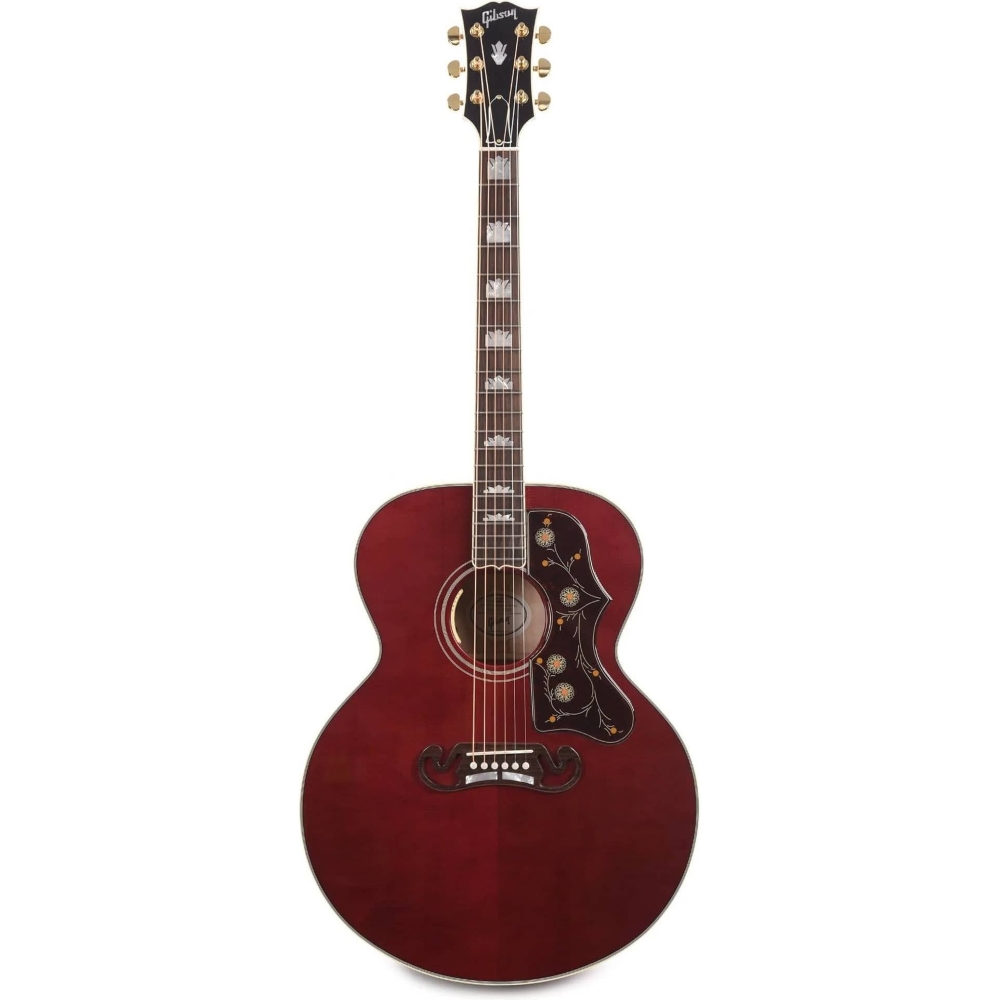 Gibson Acoustic MCJB20WR SJ-200 Standard Maple Acoustic-Electric Guitar - Wine Red - Include Hardshell Case