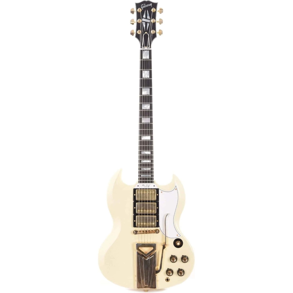 Gibson Custom SGC60THVOCWGSP1 60th Anniversary 1961 SG Les Paul Custom VOS Electric Guitar - Polaris White - Include Hardshell Case