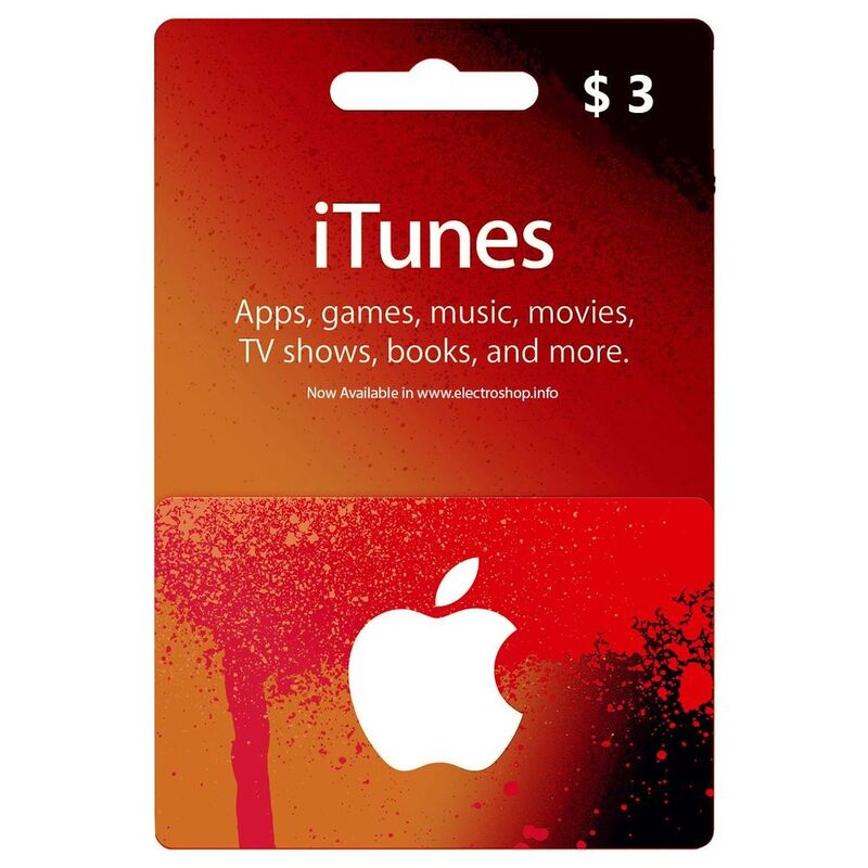 Apple iTunes Gift Card (US) - USD 3 (Digital Code) Apple iTunes Gift Card (US) - USD 3 (Digital Code)