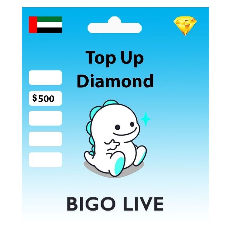 Bigo Live (UAE) - USD 500 (Digital Code) Bigo Live (UAE) - USD 500 (Digital Code)