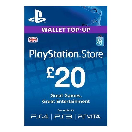 Sony PSN PlayStation Network Wallet Top Up (UK) - GBP 20 (Digital Code)