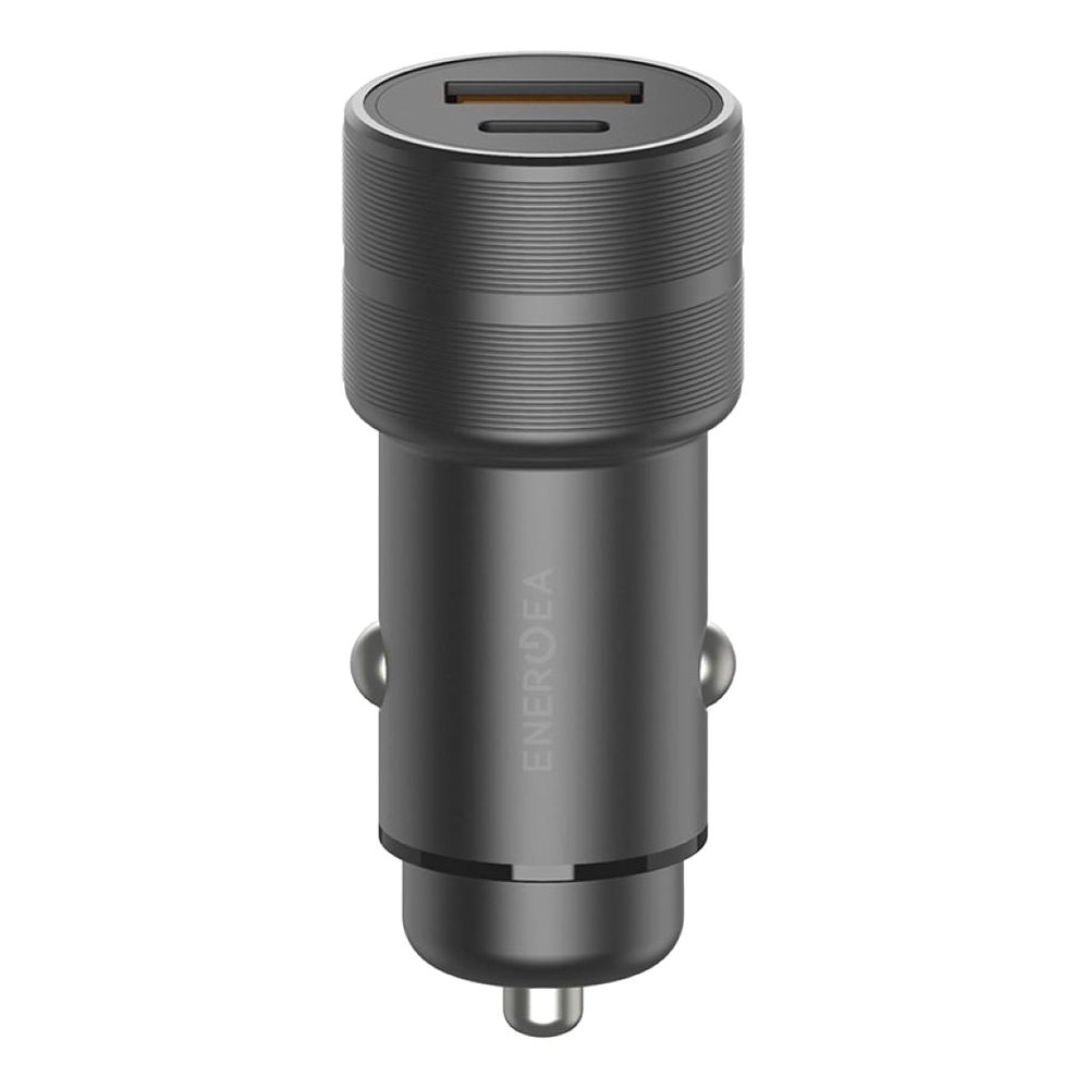 Energea Alu Drive Pd20+ Qc3.0 Duo Port Aluminium 38W Car Charger Gunmetal