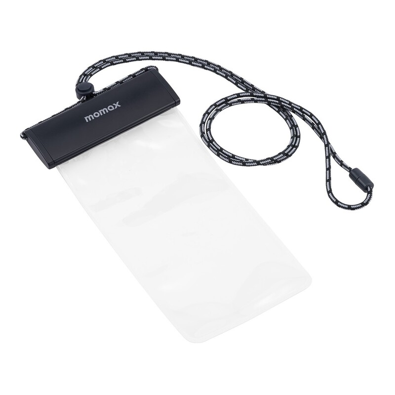 Momax Waterproof Pouch Universal With Neck Strap Space Grey Momax Waterproof Pouch Universal With Neck Strap Space Grey