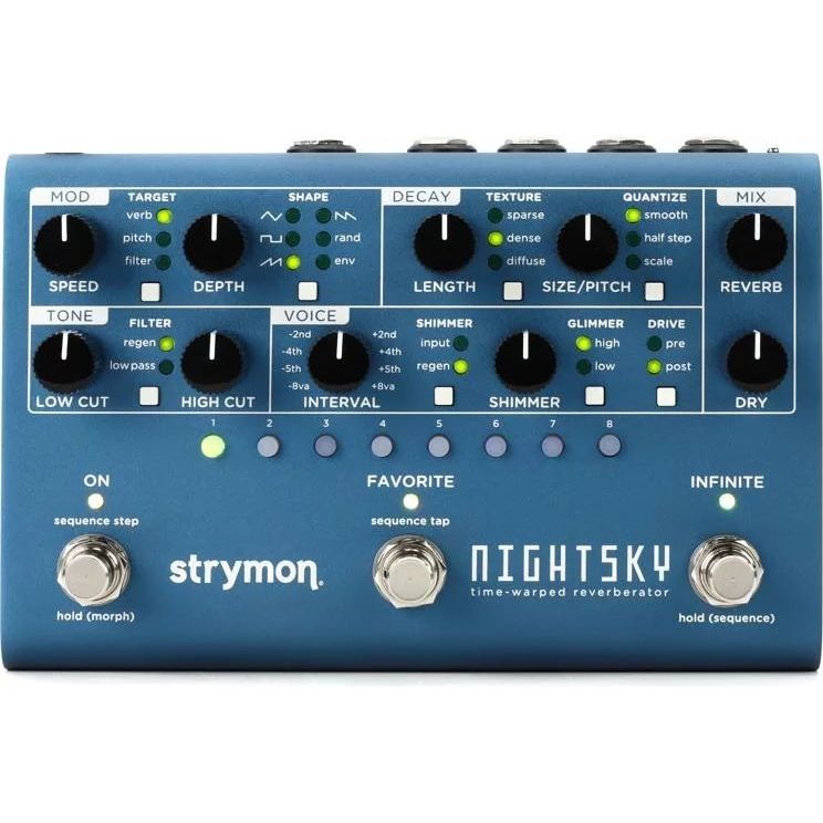 Strymon NightSky Time-warped Reverberator Pedal - Power Supply Included