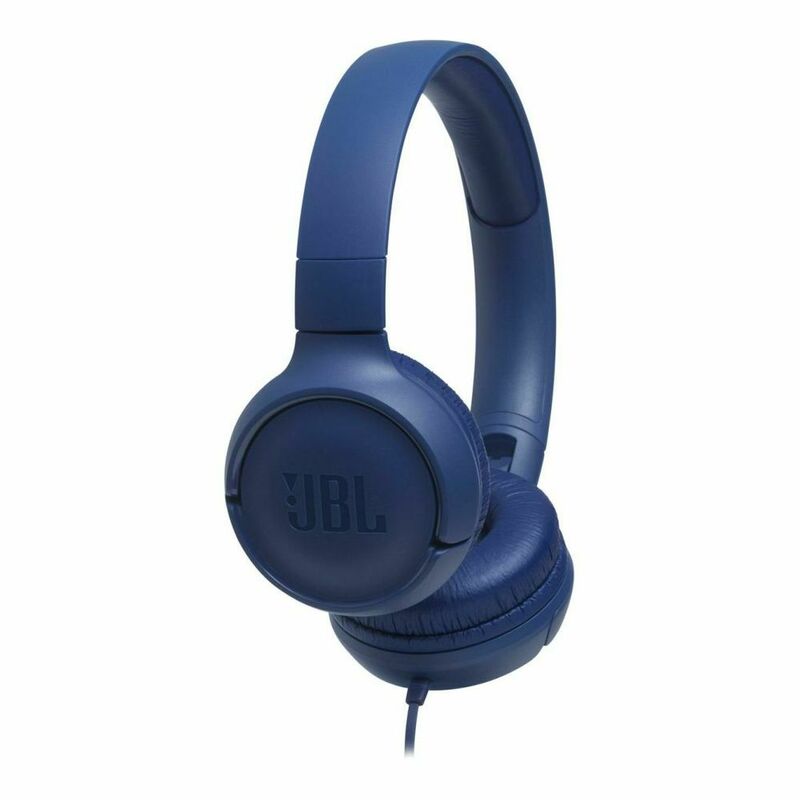 JBL Tune 500 Blue Wired On-Ear Headphones JBL Tune 500 Blue Wired On-Ear Headphones