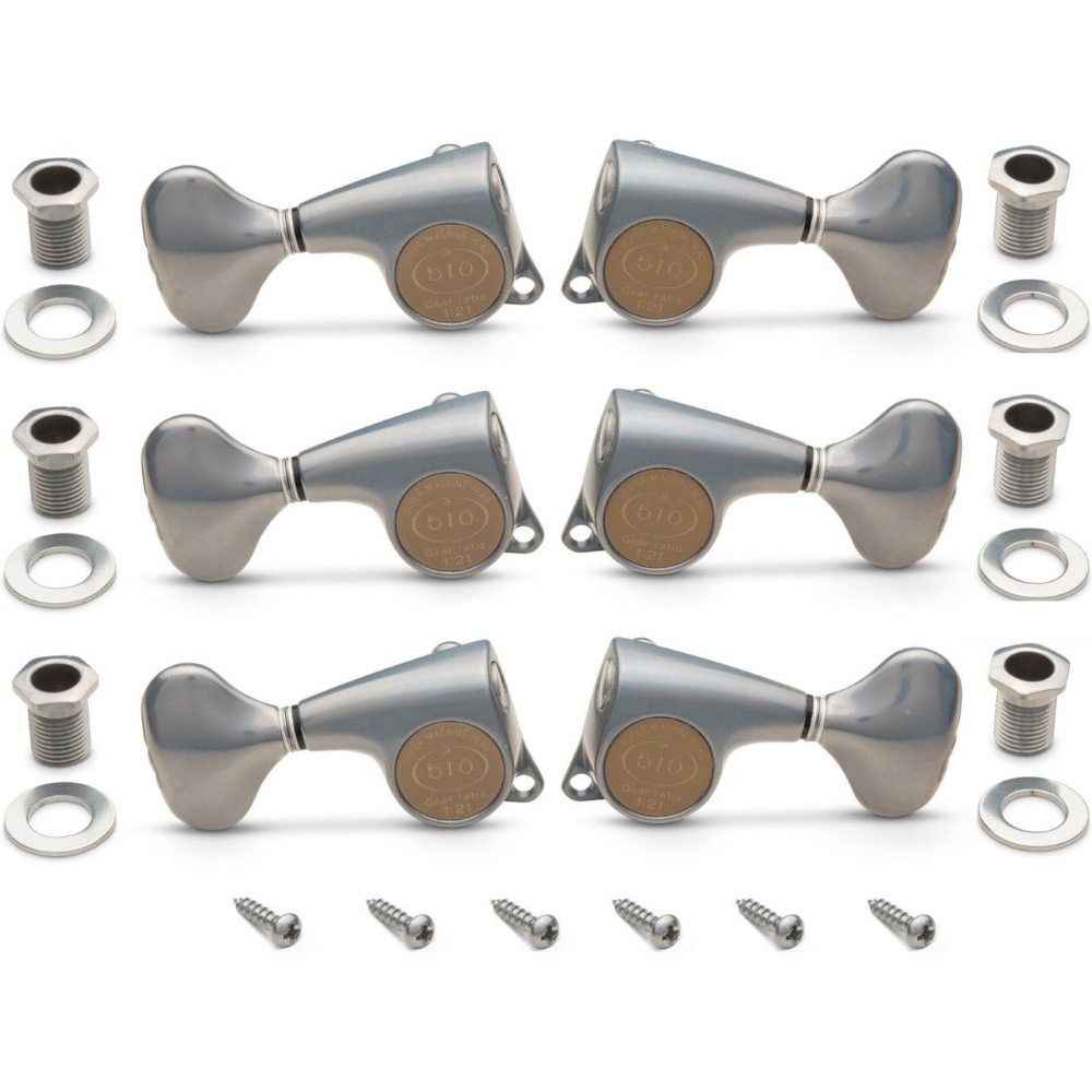 Taylor Gotoh Tuners Set 21:1 - 6-String - Antique Chrome