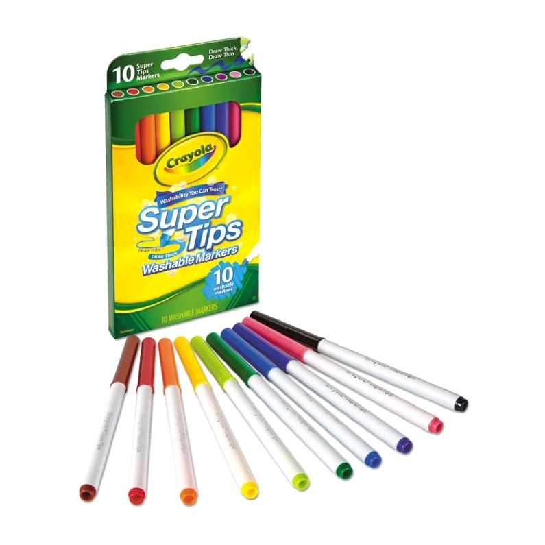Crayola Washable Super Tip Markers (Set of 10)