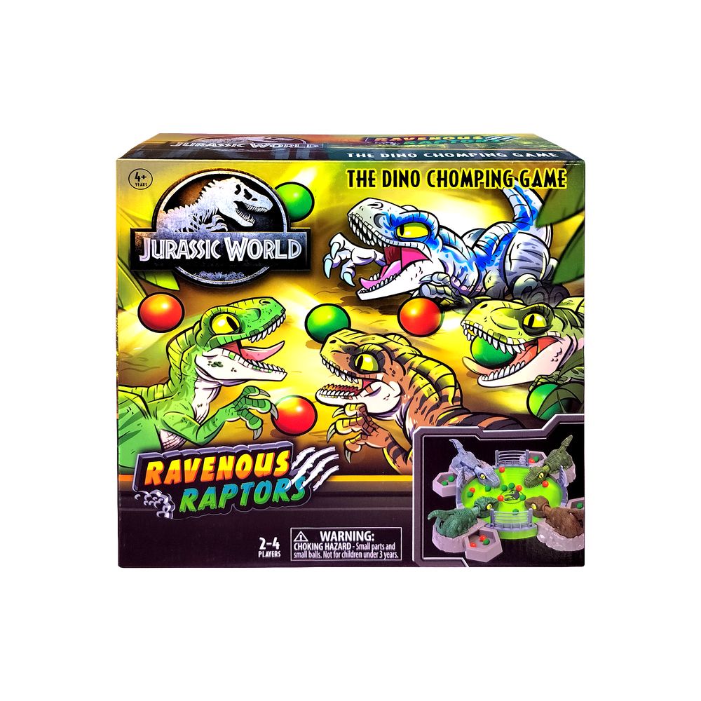 Jurassic World Ravenous Raptors The Dino Chomping Game