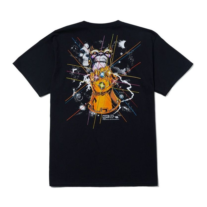 HUF x Avengers Oh Snap Short Sleeved T-Shirt - Black - XL