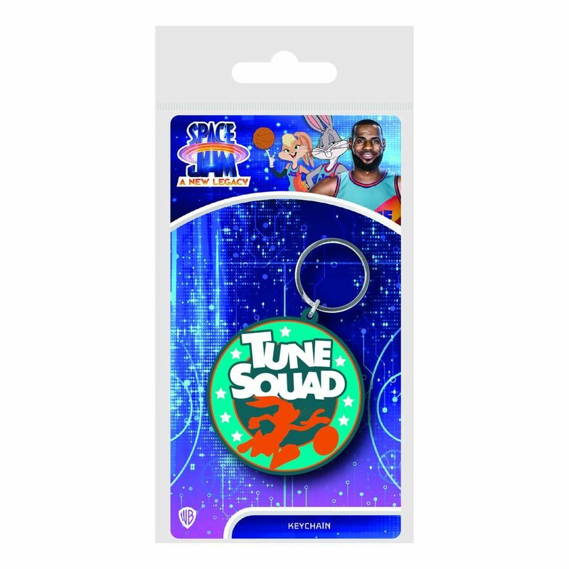 Warner Bros Space Jam 2 Toon Squad Emblem Rubber Keychain