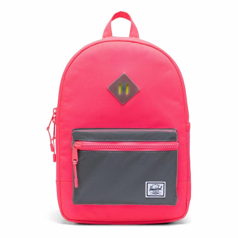 Herschel Heritage Youth Backpack Neon Pink/Silver Reflective