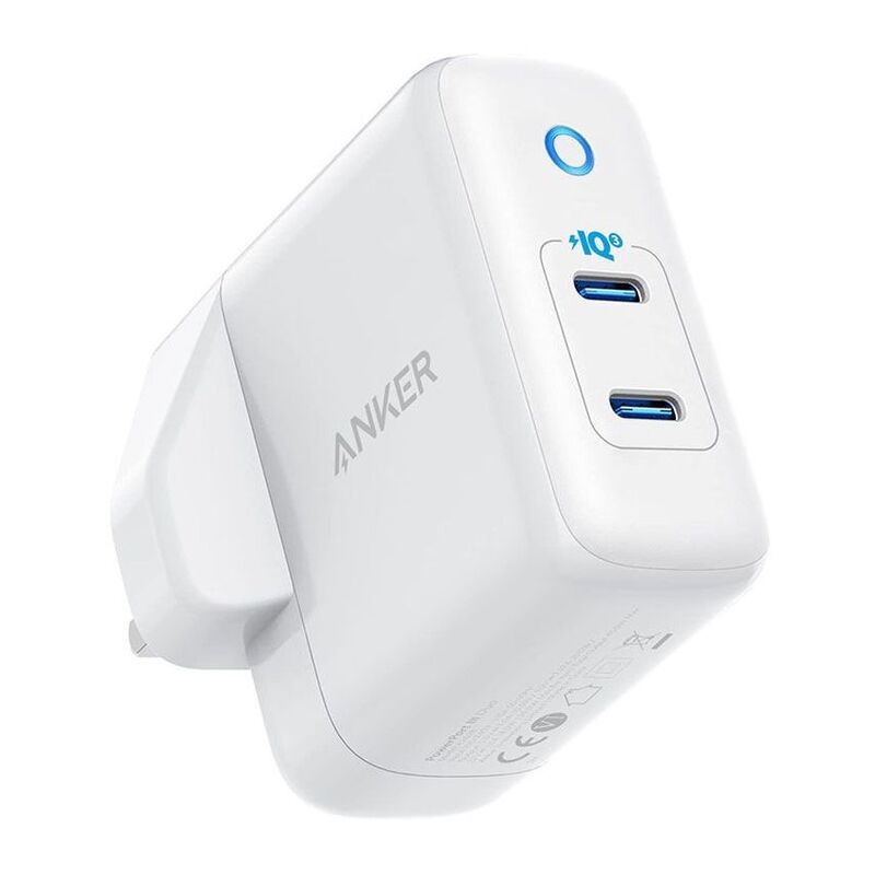 Anker PowerPort III Duo 40W 2-Ports USB-C Power Adapter White