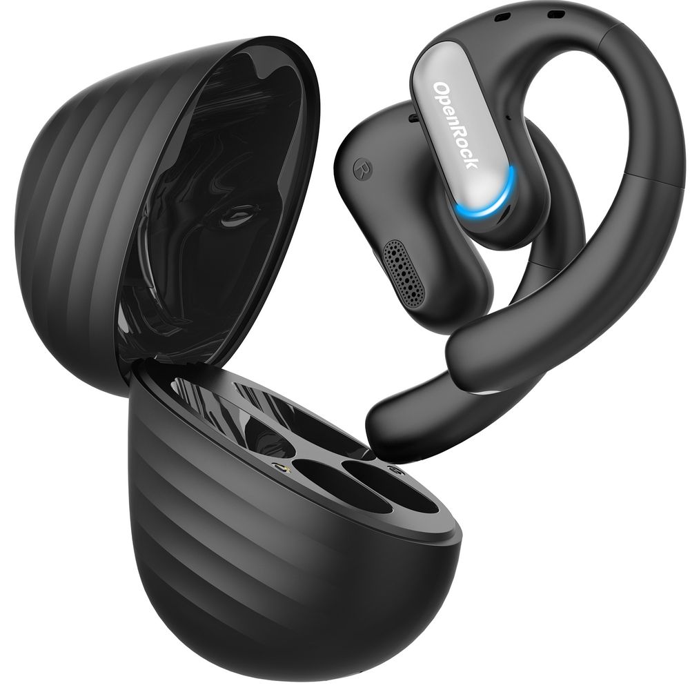 OpenRock Pro Open-Ear Air Conduction Sport Earbuds - Black