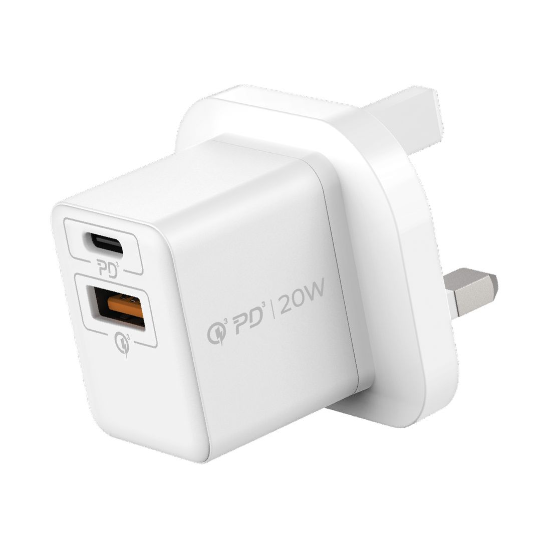 Momax OnePlug 20W 2-Port Mini Charger - White