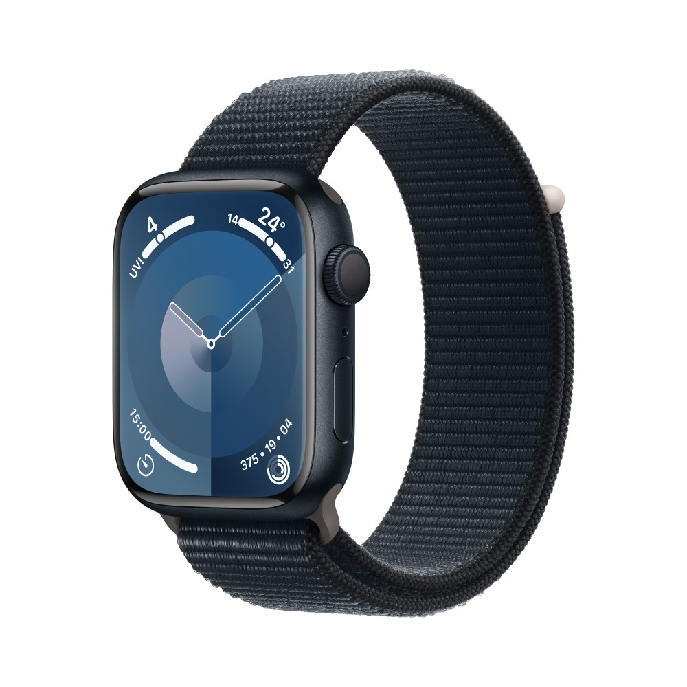 Apple Watch Series 9 GPS 41mm Midnight Aluminium Case with Midnight Sport Loop